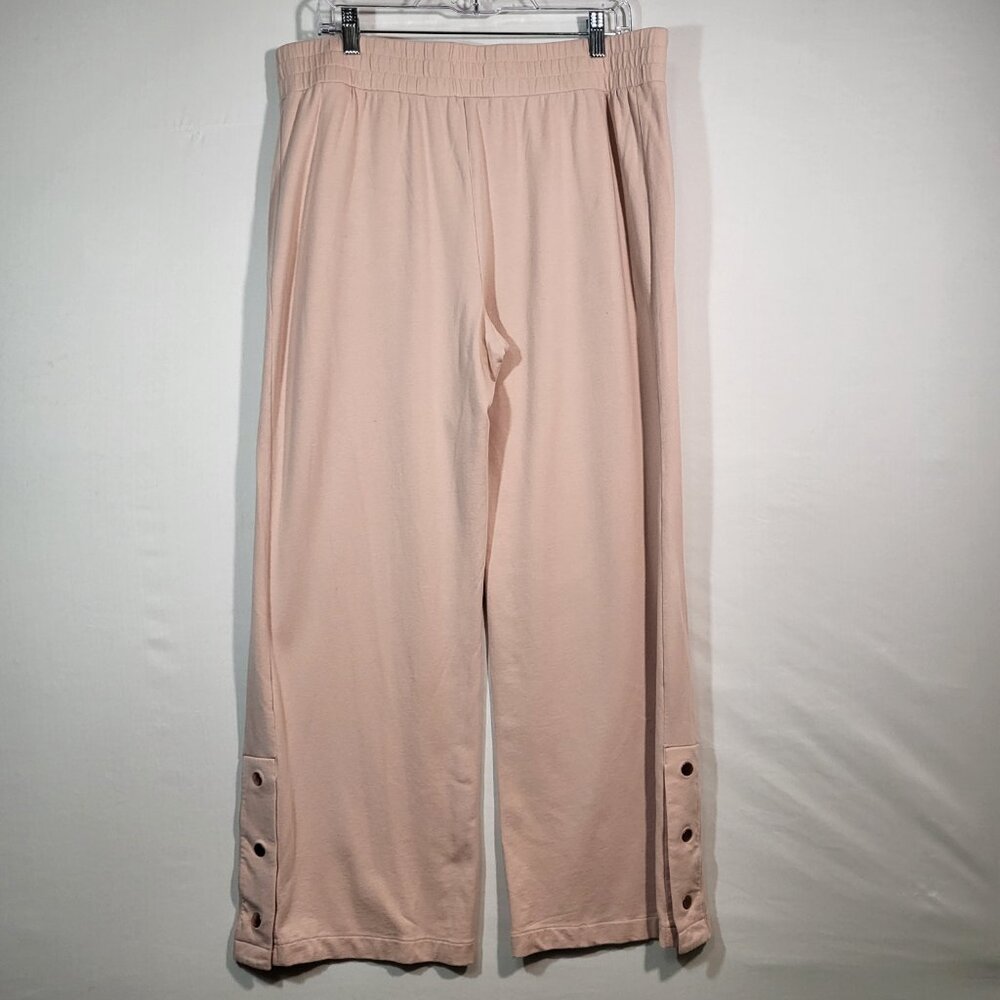 Anybody Woman's Cozy Knit Wide Leg Lounge Pant Size Large Pink - Picture 6 of 9